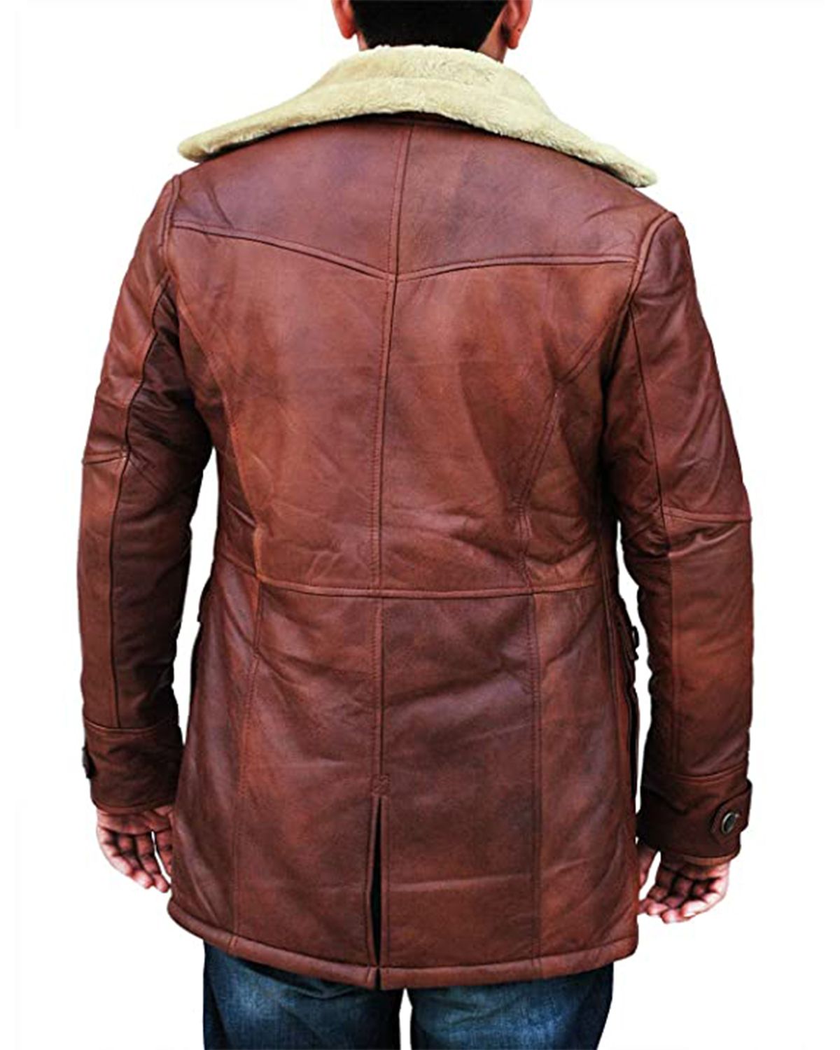 Men's Tom Hardy Brown Long Bane Coat..