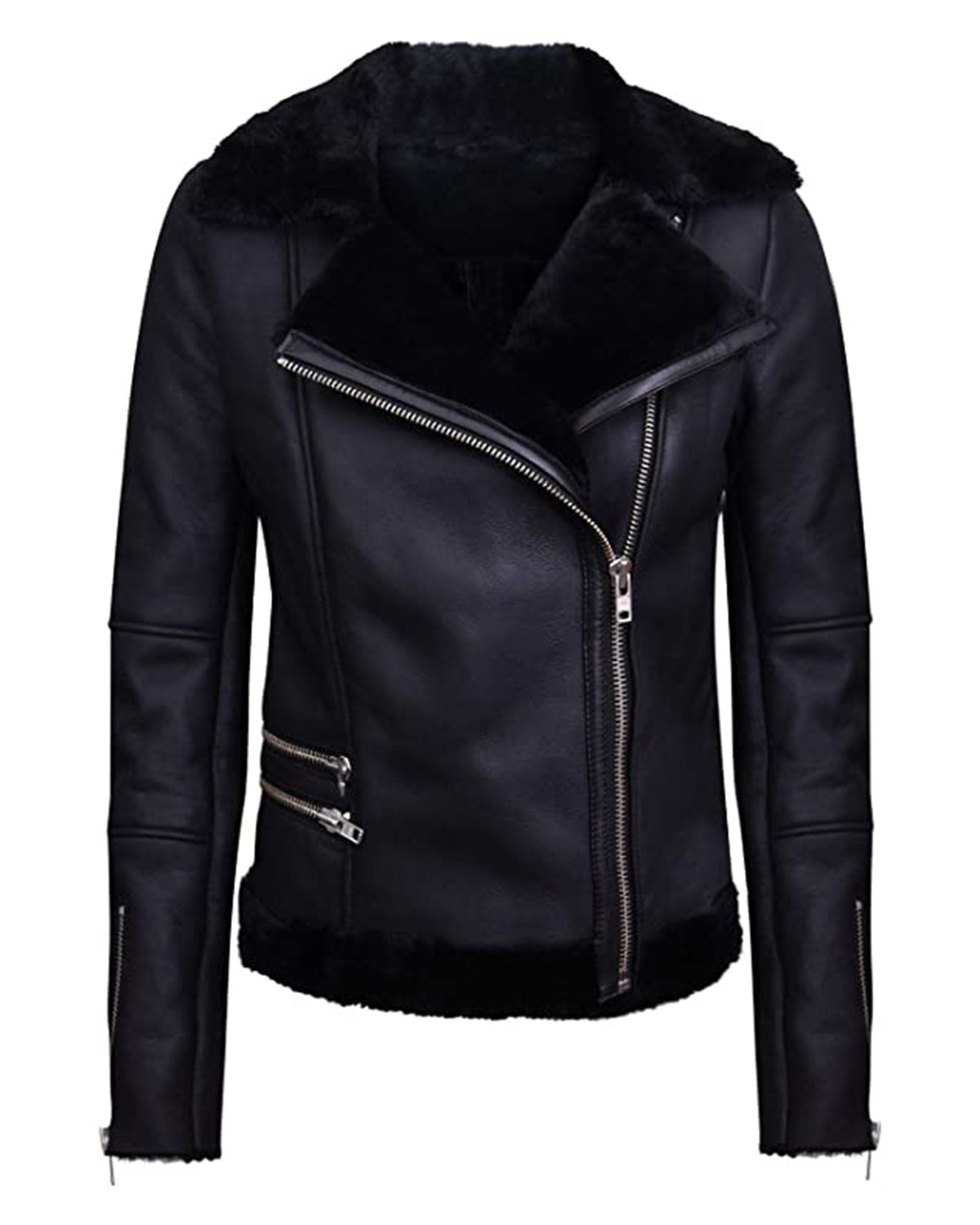 Biker Aviator Style | Fur Collar – Buck Leather Co Ltd